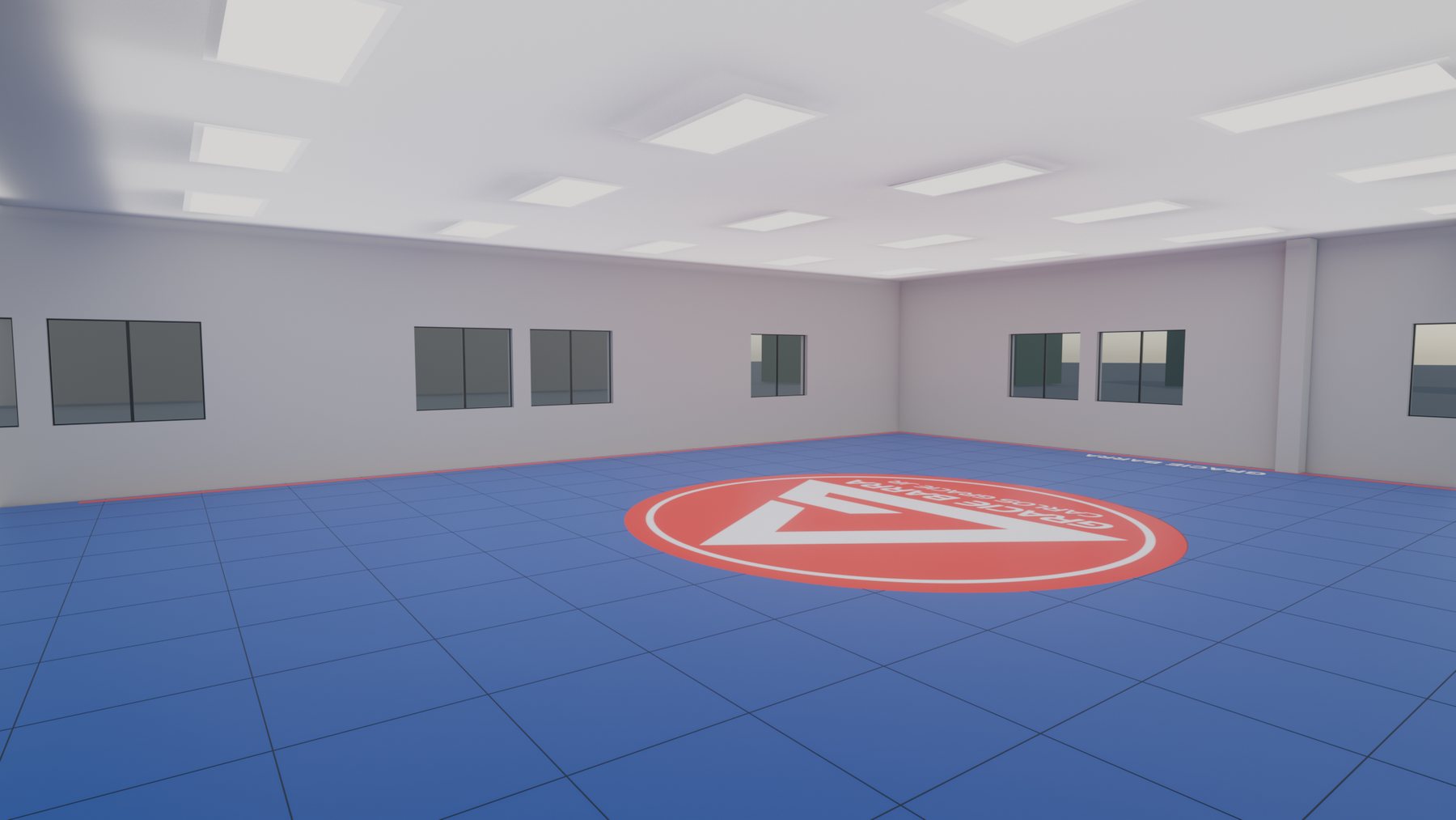 The main tatami looking toward the window wall